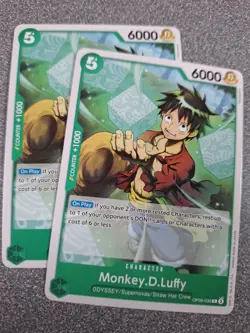 One Piece Trading Card L183 - Monkey . D. Luffy OP09-036 2 copies - Image 1