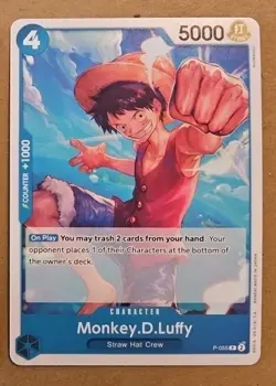 Monkey.D.Luffy (P-055) (Reprint) (P-055/241) One Piece Promotion Cards NM TCG - Image 1