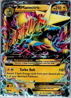 M Manectric EX 24/119 XY - Phantom Forces - Pokemon Card - NM - Image 1