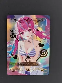 Minato Aqua Goddess Story Doujin Waifu Trading Card SR Hololive - Image 1