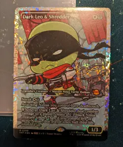 MTG DARK LEO & SHREDDER 🥷🏽 (SHOWCASE) (FRACTURE FOIL) (0299) - Image 1