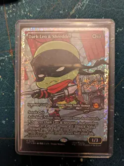 MTG DARK LEO & SHREDDER 🥷🏽 (SHOWCASE) (FRACTURE FOIL) (0299) - Image 3