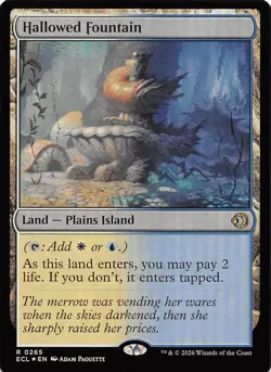 Hallowed Fountain Foil 265 Lorwyn Eclipsed Magic the Gathering - Image 1