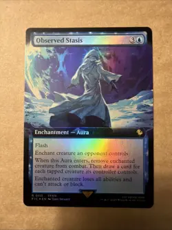 Observed Stasis (Extended Art) #113 (Foil) (NM) Final Fantasy FIC Magic MTG - Image 1