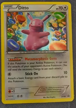 Pokemon TCG - 2015 XY Black Star Promo Ditto #XY40 Rare Holo - Image 1