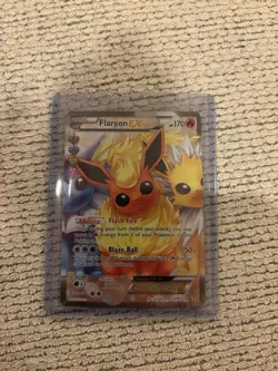 Pokemon Flareon EX Full Art Holo Generations RC28/RC32 170 HP 50+ Attack Flame - Image 1