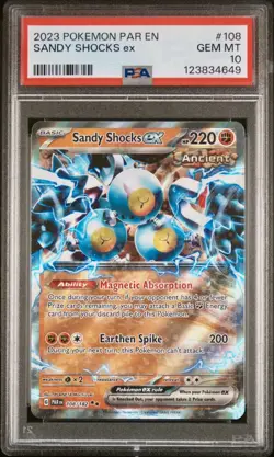 PSA 10 SANDY SHOCKS EX 2023 POKEMON PARADOX RIFT 108 ENGLISH (GEM MINT) - Image 1
