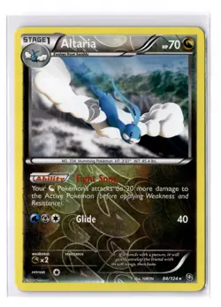 Altaria - 84/124 Dragons Exalted Reverse Holo Rare - LP - POKEMON TCG - Image 1