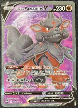 Hisuian Arcanine V - 179/195 - Pokemon TCG Silver Tempest - NM - Image 1