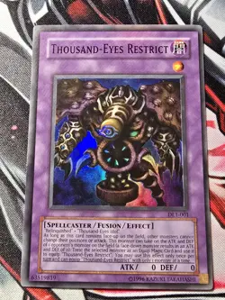 Yugioh! Thousand-Eyes Restrict DL1-001 Duelist League Promo Super Rare - MP/HP - Image 1