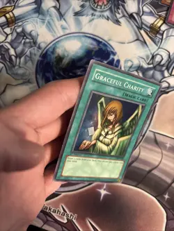 (21) Yu-Gi-Oh TCG Graceful Charity Pegasus SDP-040 1st Edition Super Rare LP - Image 5