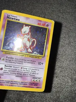 Pokemon TCG Mewtwo Base Set Holo Rare Card 10/102 Vintage - Image 3