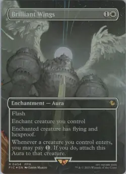 MTG Foil Brilliant Wings (Borderless) R Commander: FINAL FANTASY 454 NM - Image 1