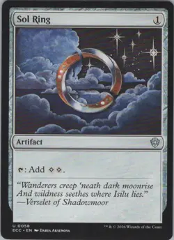 MTG Normal Sol Ring (0058) U Commander: Lorwyn Eclipsed 58 NM - Image 1