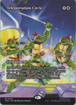 Normal Teleportation Circle (Borderless) M Teenage Mutant Ninja Turtles 2 NM - Image 1