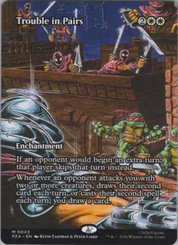 Normal Trouble in Pairs (Borderless) M Teenage Mutant Ninja Turtles Eternal 3 NM - Image 1