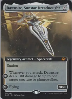 MTG (Regular) Dawnsire, Sunstar Dreadnought (Extended Art) M Edge of Eternities - Image 1