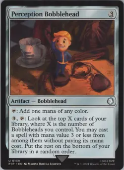 MTG Normal Perception Bobblehead U Universes Beyond: Fallout 139 NM - Image 1