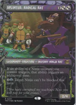 Foil Splinter, Radical Rat (Showcase) R Teenage Mutant Ninja Turtles 251 NM - Image 1