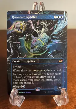 MTG Quantum Riddler (Borderless) Foil Edge of Eternities Regular #305 Magic EOE - Image 1
