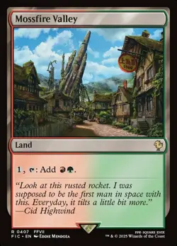 Mossfire Valley Light Play, English Magic the Gathering MTG Commander: Final Fan - Image 1