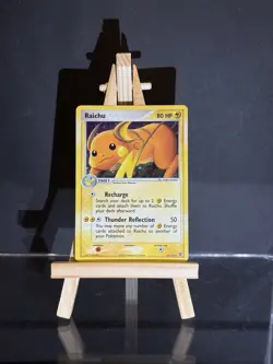 Pokemon TCG Raichu 12/112 Fire Red Leaf Green Holo Rare Near Mint Condition 2004 - Image 1
