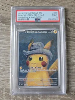 Pokemon x Van Gogh Museum: Pikachu with Grey Felt Hat PSA 9 820650856891 - Image 1