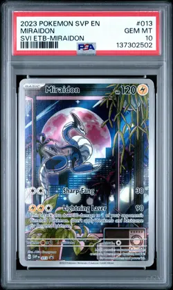 2023 POKEMON SVP EN-SV BLACK STAR PROMO #013 MIRAIDON PSA 10 - Image 1