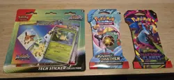 Pokemon TCG Prismatic Evolutions Tech Sticker + 2 Boosters Lot Of 3 - Image 1