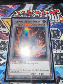Yu-Gi-Oh! Primal Being Token - Super Rare Near Mint - OP12-EN026 - Image 1
