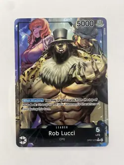 Rob Lucci OP07-079 | Leader Alt Art | One Piece TCG Card Game English - Image 1