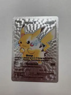 Display Card Pikachu V Silver Foil Fan Art 170/185 HP380 Fan Art NM - Image 1