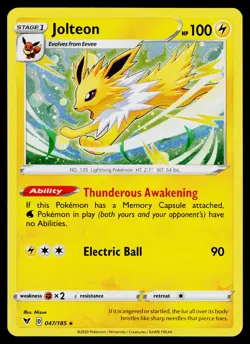 Jolteon 047/185 Miscellaneous Cards & Products Cosmos Holo Promo - Image 1