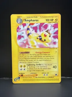 Ampharos 34/165 Rare Expedition Pokemon Card MP - Image 1