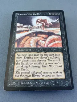 Worms of the Earth MTG The Dark—Moderately Played Very Good—RESERVE LIST - Image 3