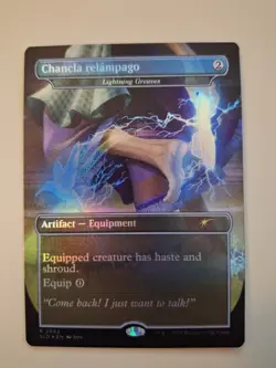 Lightning Greaves / Chancla Relampago *FOIL* Secret Lair MTG Rare Magic Artifact - Image 1