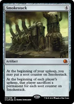 MTG Smokestack - Foil, From the Vault: Annihilation, Moderately Played, English - Image 1