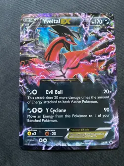 Pokemon - TCG Yveltal EX Black Star Promo Holo Card XY08 - Image 1