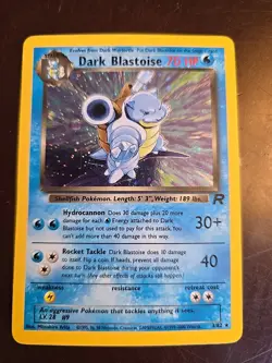Pokemon Dark Blastoise 3/82 Team Rocket Holo Rare 70 HP Unlimited English Card - Image 1