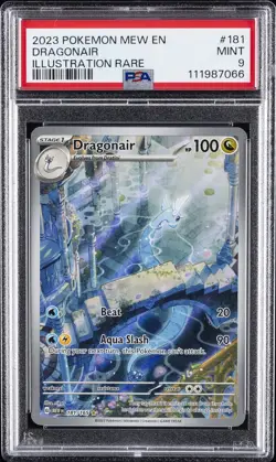 2023 POKEMON MEW EN-151 ILLUSTRATION RARE #181 DRAGONAIR PSA 9 - Image 1