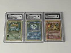 Charizard Blastoise Venusaur Pokemon Trading Card Game Classic Collection CGC 9 - Image 1