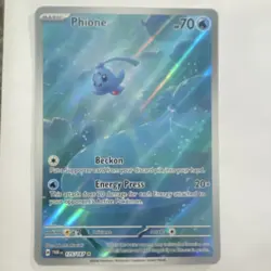Pokemon Phione 175/167 SV06: Twilight Masquerade Illustration Rare Full Art Holo - Image 1