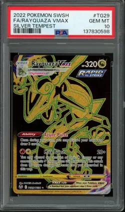 PSA 10 - Rayquaza VMAX #TG29 Pokemon SWSH Silver Tempest - Trainer Gallery - Image 1