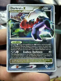 Darkrai LV.X 104/106 Great Encounters 2008 Holo Rare Pokemon Card TCG - Image 3
