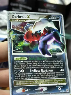 Darkrai LV.X 104/106 Great Encounters 2008 Holo Rare Pokemon Card TCG - Image 4