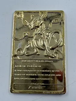 1999 Pokemon 23k Gold Plated Trading Cards Burger King Jigglypuff Mewtwo Togepi - Image 3