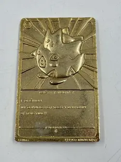 1999 Pokemon 23k Gold Plated Trading Cards Burger King Jigglypuff Mewtwo Togepi - Image 5