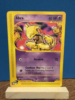 Pokemon TCG Abra 93/165 Expedition Base Set E-Reader Common Card - Image 1