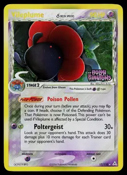 Pokemon Card - Vileplume Holon Phantoms 17/110 Reverse Holo Stamped - Image 1
