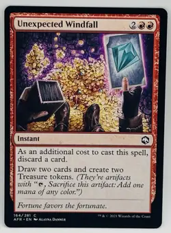 MTG Unexpected Windfall Adventures in the Forgotten Realms Regular - Image 1